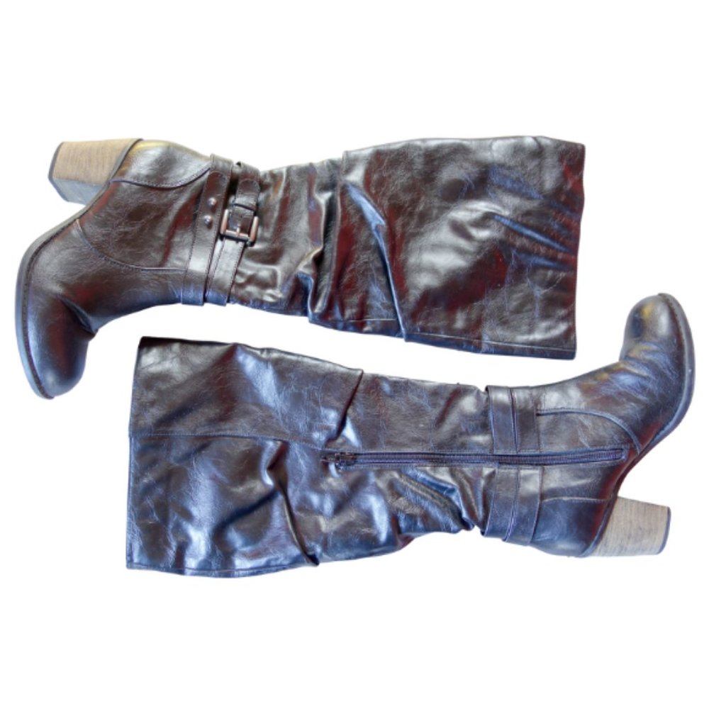 Diba Pilot Boots Black Size 6.5 Wide Calf